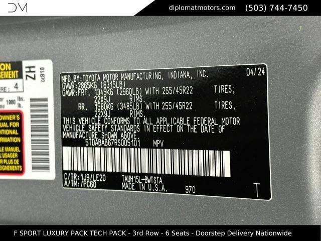 Used 2024 Lexus TX 500h AWD w/ Technology Package image 55