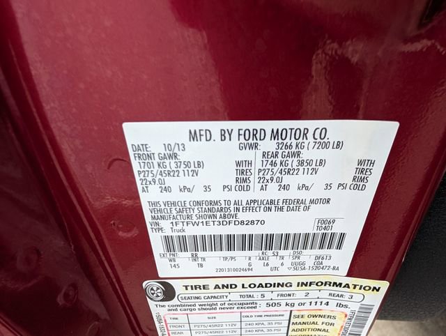 Used 2013 Ford F150 Limited image 47