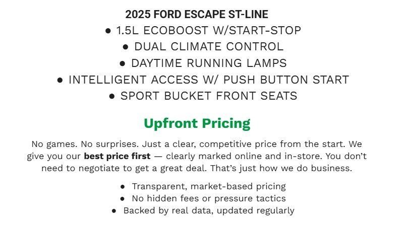 Certified 2025 Ford Escape ST-Line AWD/4WD image 2