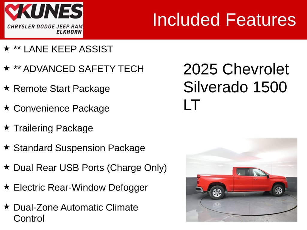 Used 2025 Chevrolet Silverado 1500 LT w/ Work Truck Package AWD/4WD image 4