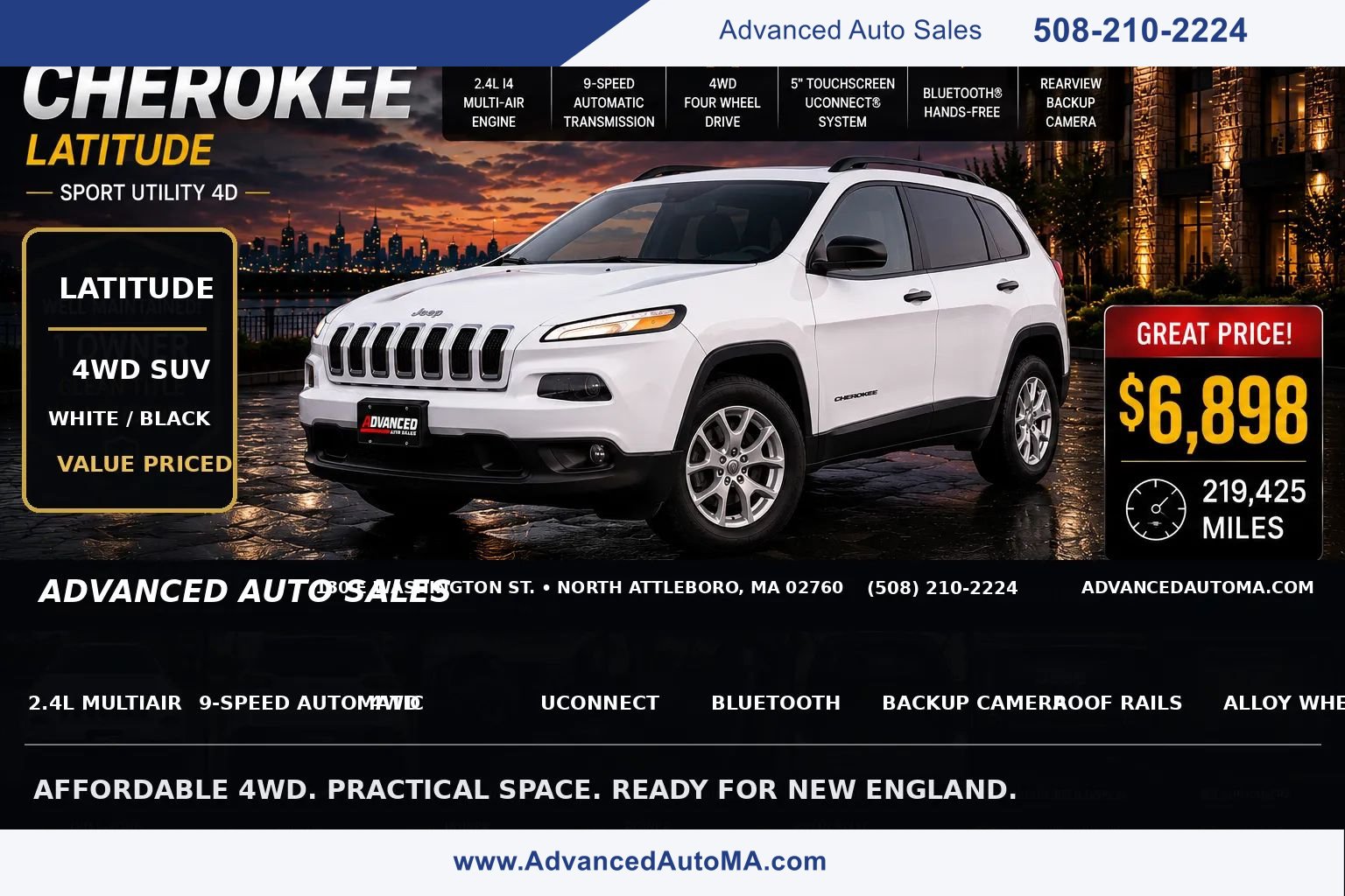Used 2016 Jeep Cherokee Latitude AWD/4WD image 1
