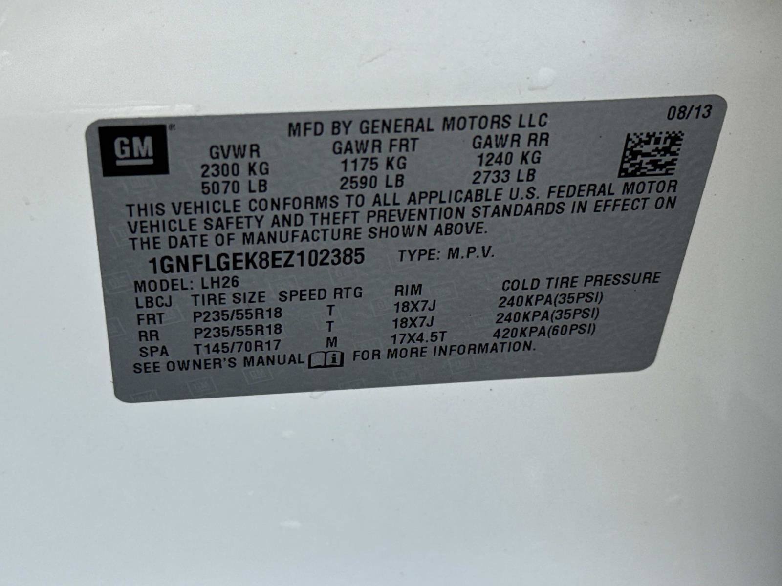 Used 2014 Chevrolet Equinox LT w/ Power Convenience Package image 30