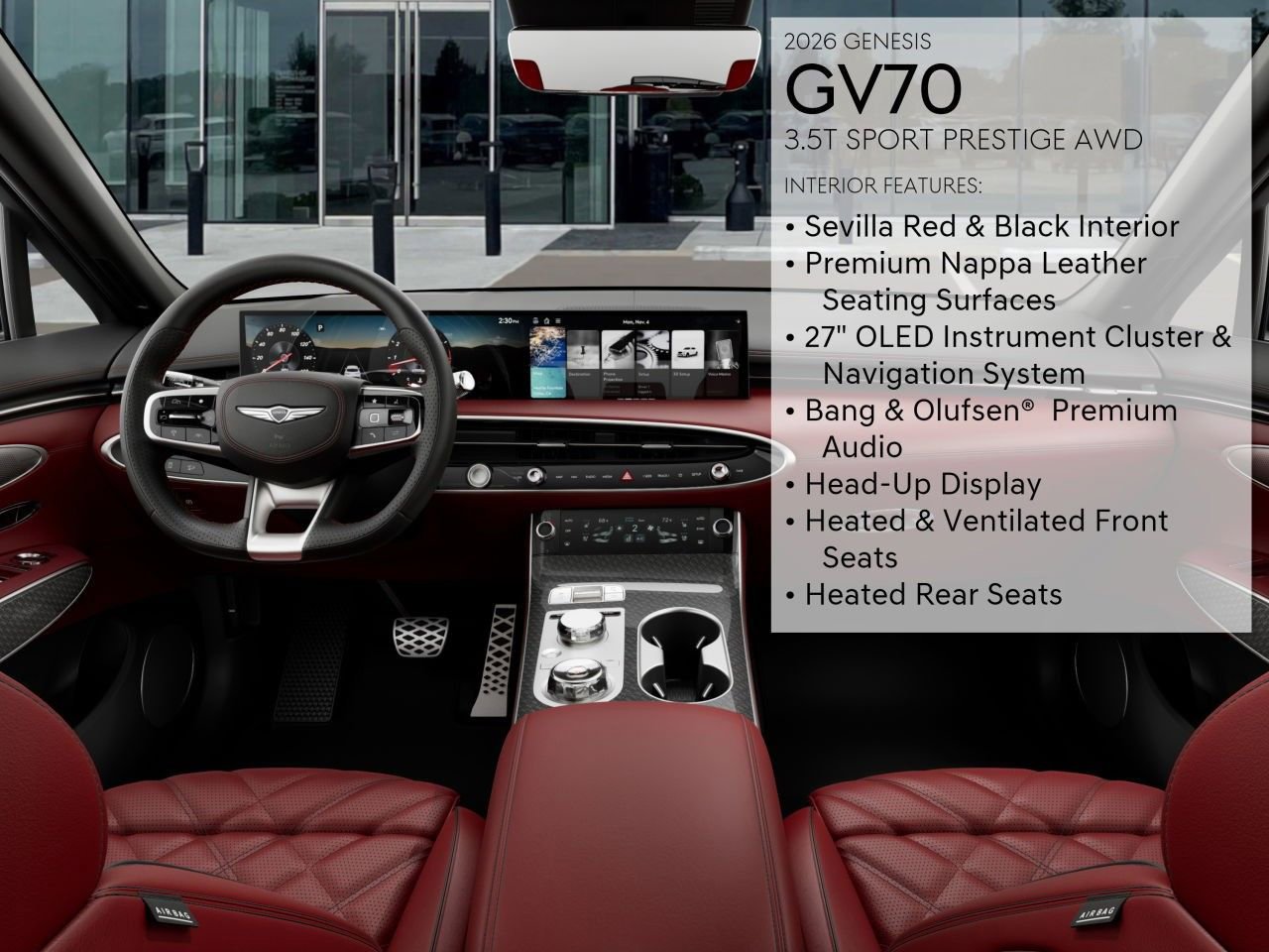 New 2026 Genesis GV70 3.5T Sport Prestige image 19