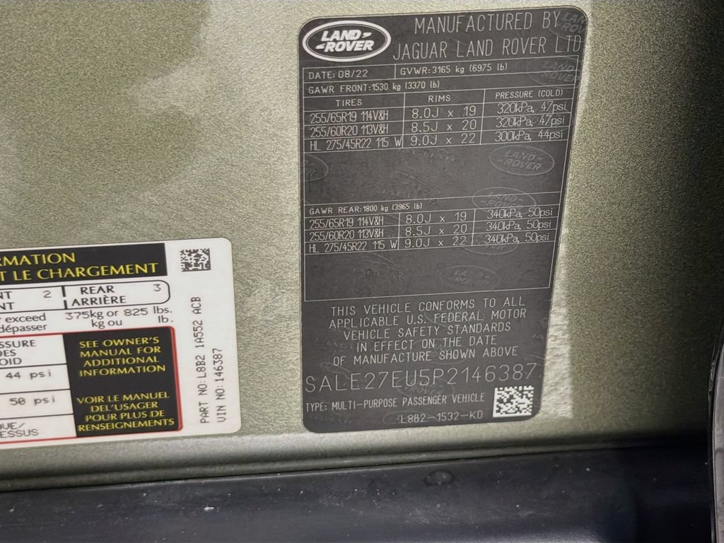Used 2023 Land Rover Defender 110 X-Dynamic SE AWD/4WD image 34