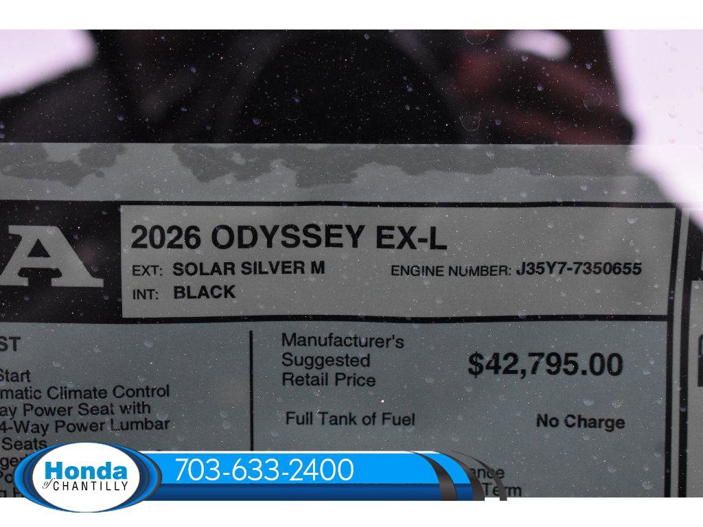 New 2026 Honda Odyssey EX-L image 39