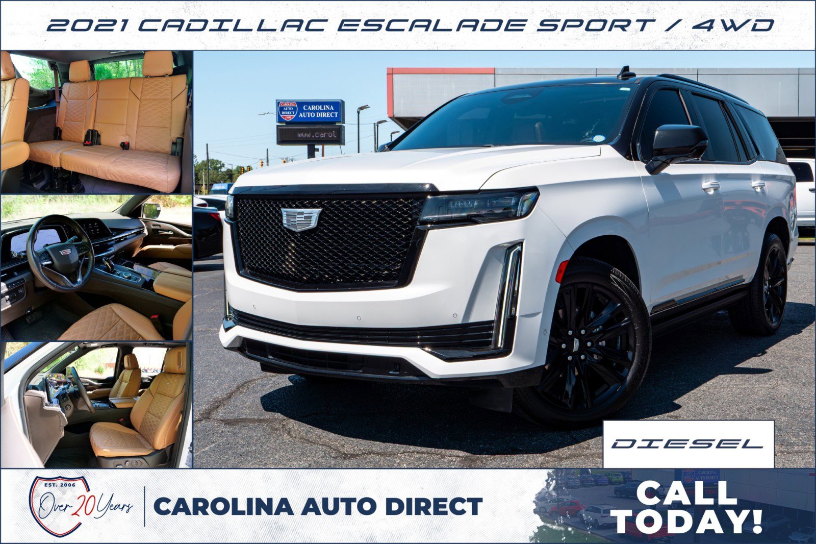 Used 2021 Cadillac Escalade Sport w/ Driver Assist Tech Package image 1