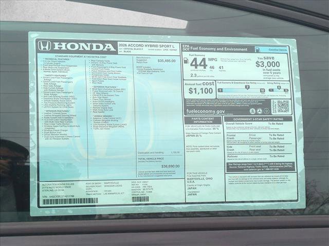 New 2026 Honda Accord Sport image 17