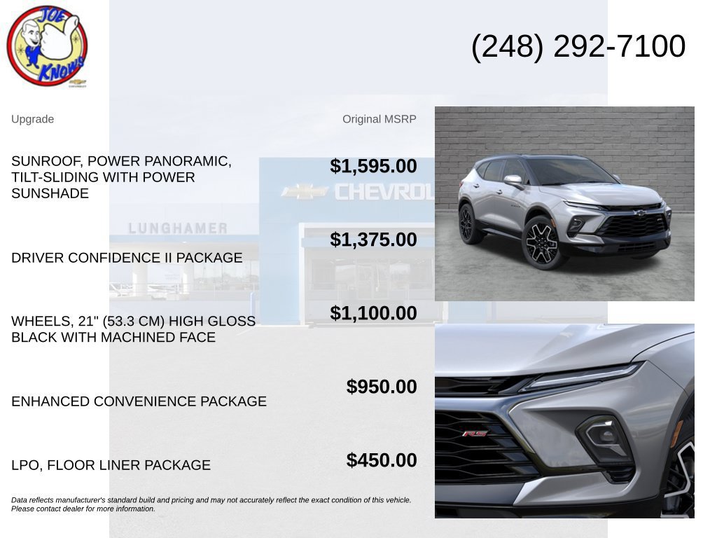 New 2026 Chevrolet Blazer RS w/ Driver Confidence II Package AWD/4WD image 5