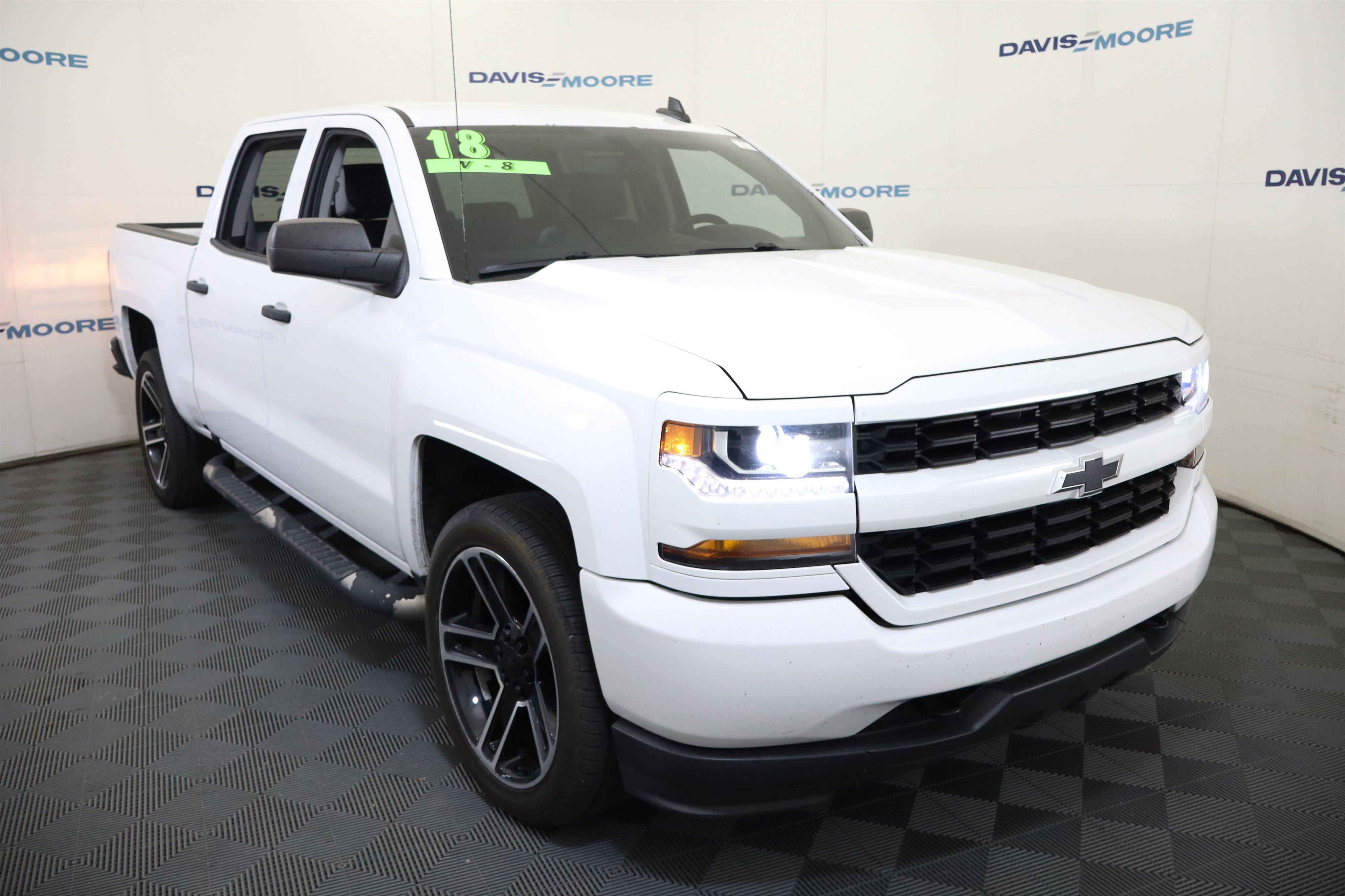 Used 2018 Chevrolet Silverado 1500 Custom w/ LPO, Black Pack AWD/4WD image 3
