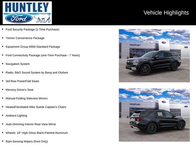 New 2027 Ford Explorer Tremor w/ Tremor Convenience Package AWD/4WD image 2