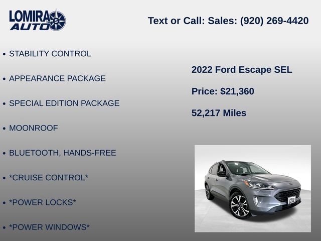 Used 2022 Ford Escape SEL w/ Technology Package AWD/4WD image 27