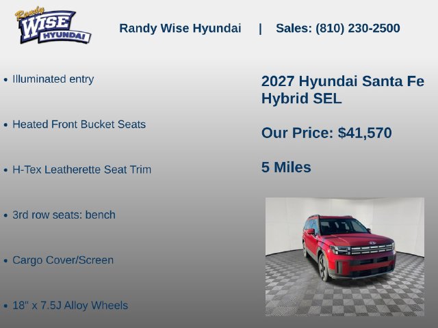 New 2027 Hyundai Santa Fe SEL AWD/4WD image 15