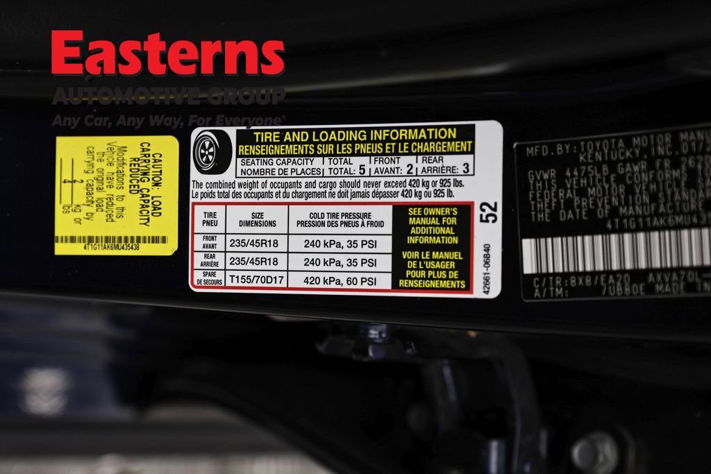 Used 2021 Toyota Camry SE FWD image 35