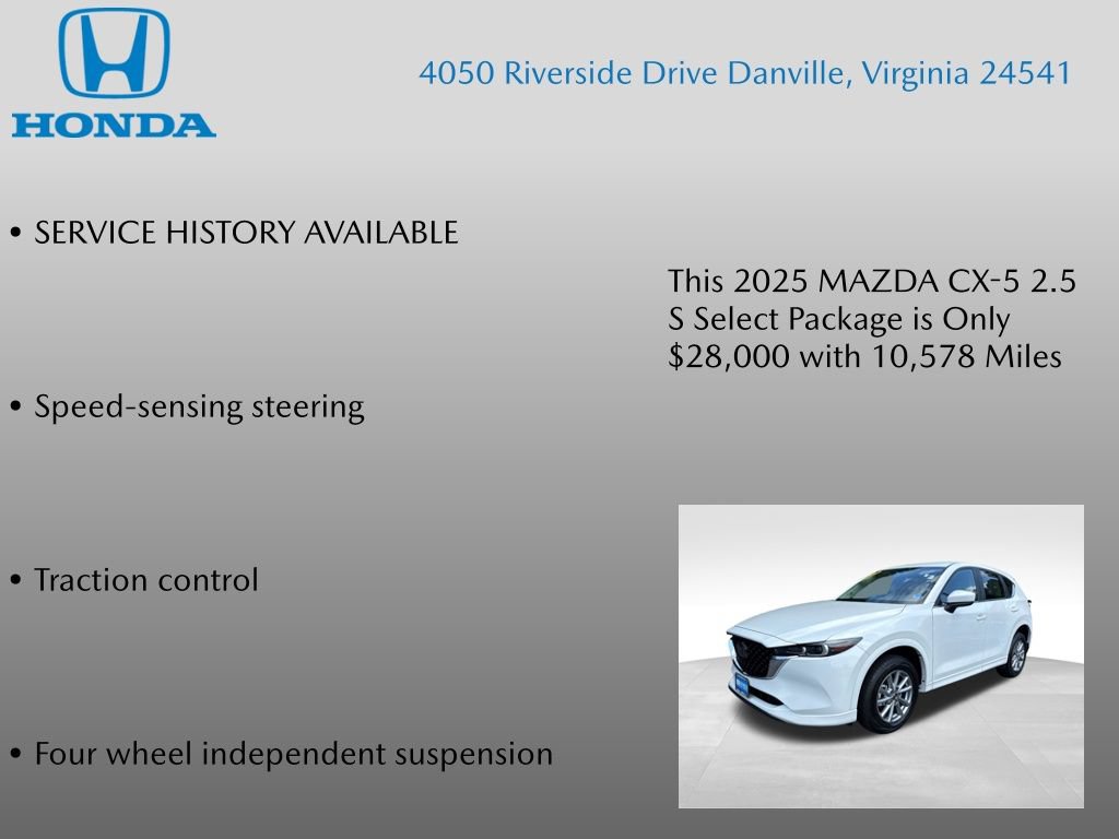 Used 2025 MAZDA CX-5 AWD 2.5 S w/ Select Package image 7