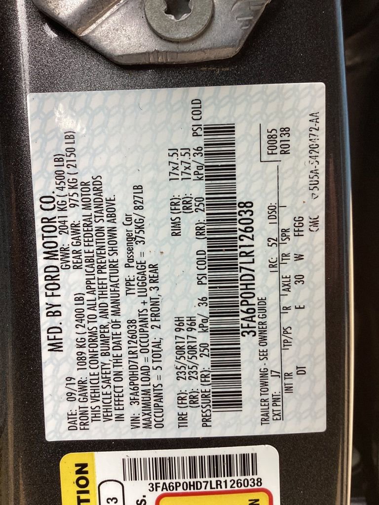 Used 2020 Ford Fusion SE FWD image 61