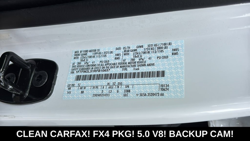 Used 2024 Ford F150 STX w/ Equipment Group 201A FX4 AWD/4WD image 31