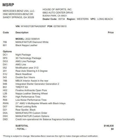 Certified 2022 Mercedes-Benz S 580 4MATIC Sedan image 4