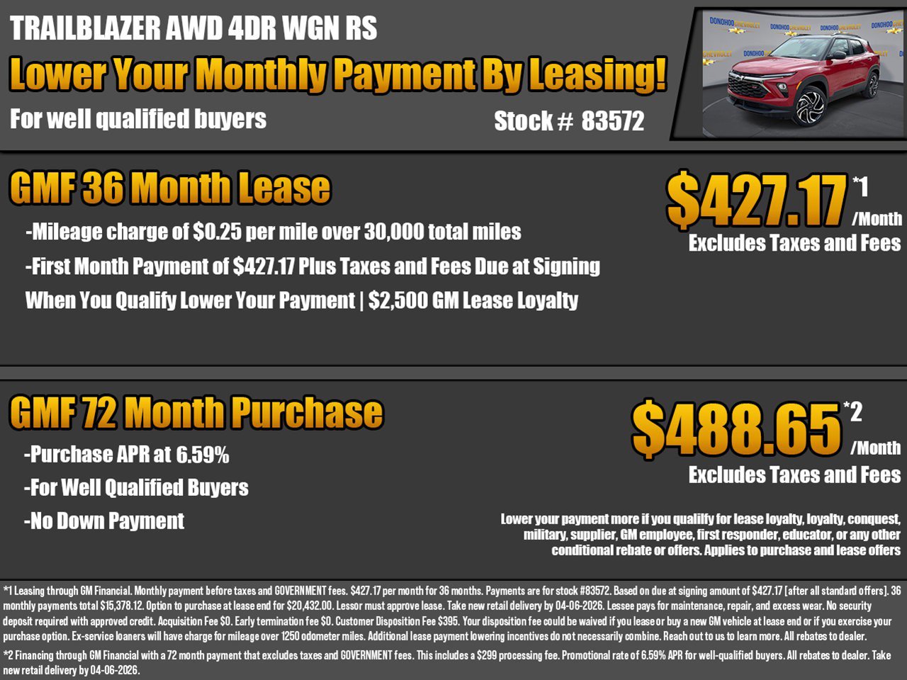 New 2026 Chevrolet TrailBlazer RS w/ Driver Confidence Package image 2