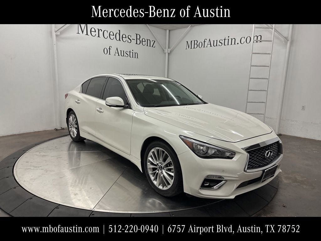 Used 2021 INFINITI Q50 Luxe w/ Cargo Package image 1