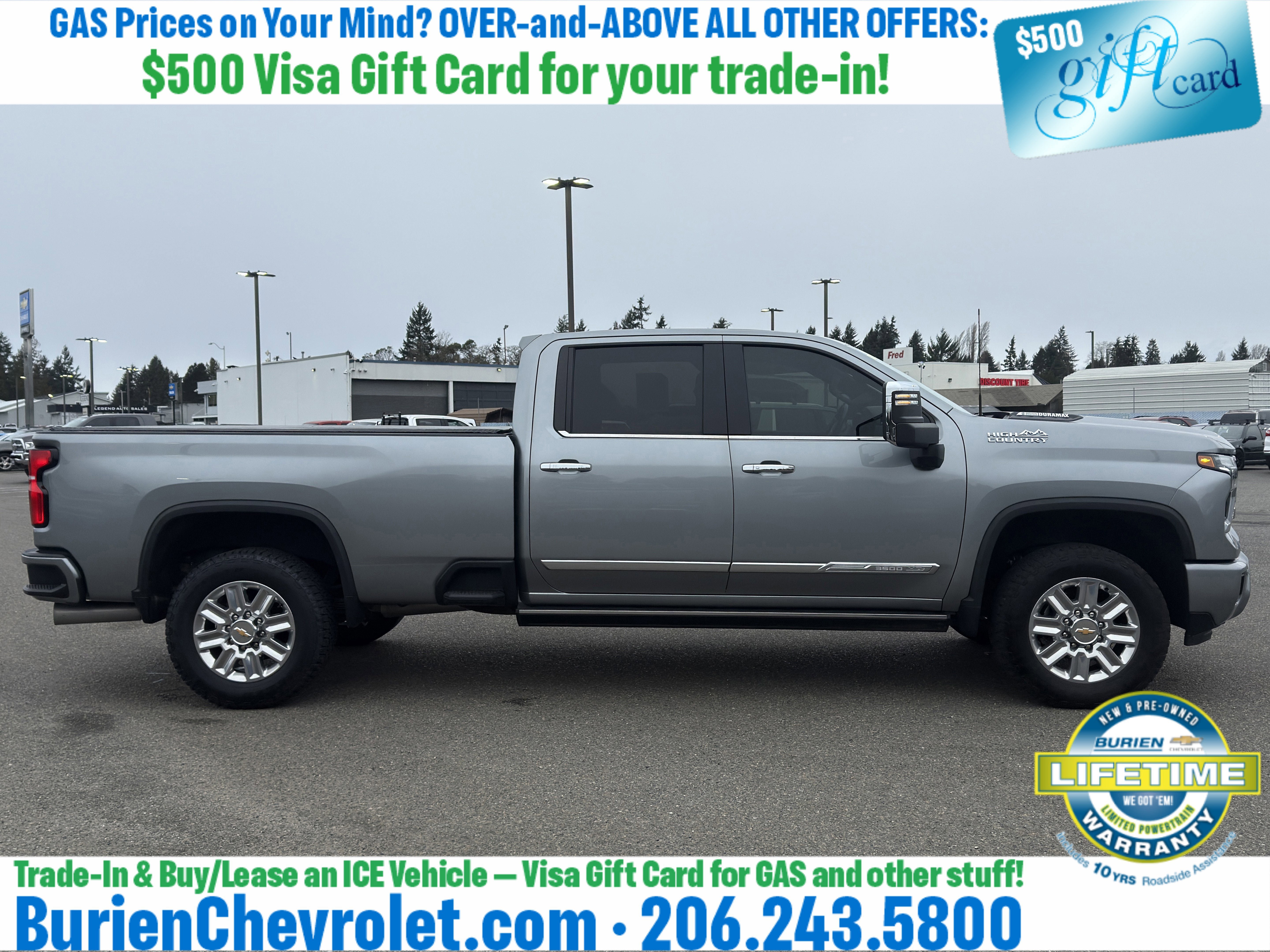 Used 2024 Chevrolet Silverado 3500 High Country w/ High Country Premium Package AWD/4WD image 6