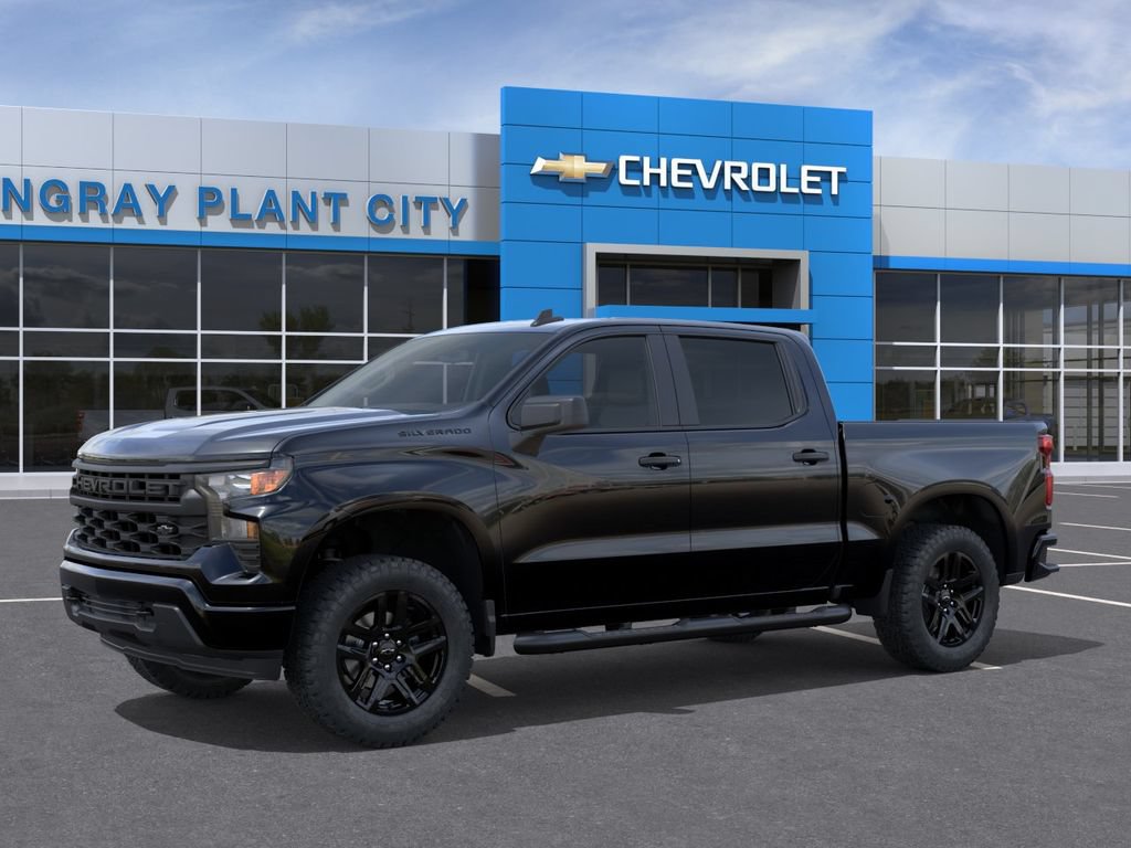 New 2026 Chevrolet Silverado 1500 Custom w/ Turbomax Blackout Package RWD image 2