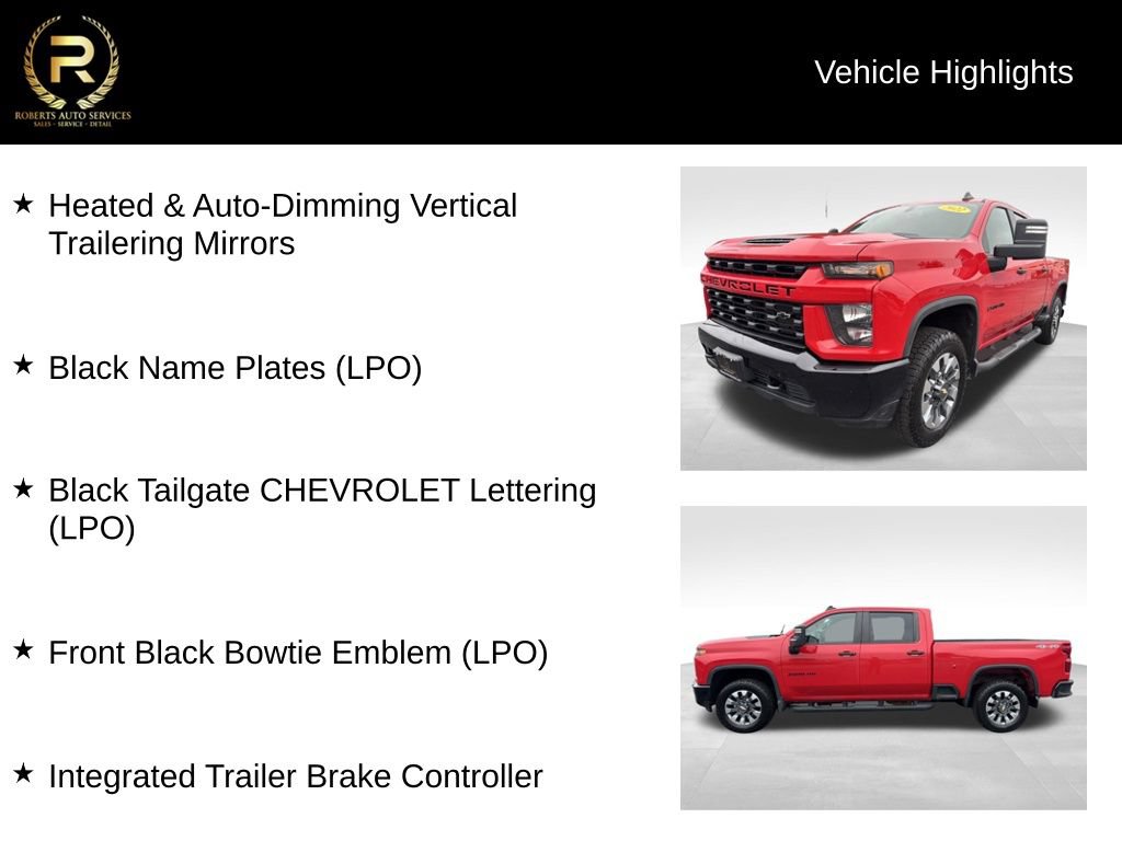 Used 2022 Chevrolet Silverado 2500 Custom w/ Custom Value Package AWD/4WD image 18