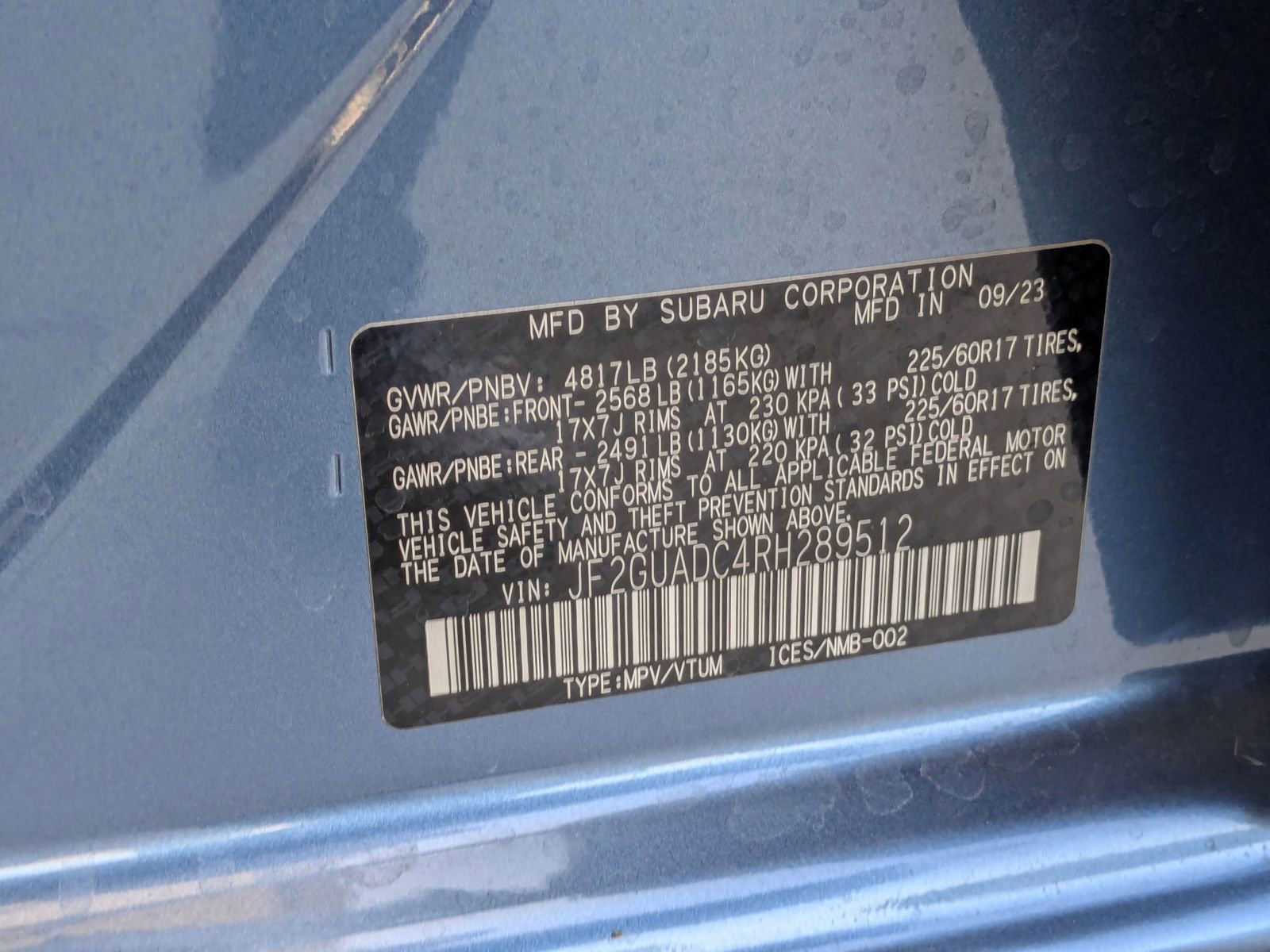 Used 2024 Subaru Crosstrek 2.0i Premium w/ Crosstrek Mirror Package AWD/4WD image 31