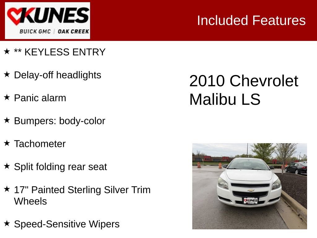 Used 2010 Chevrolet Malibu LS FWD image 2