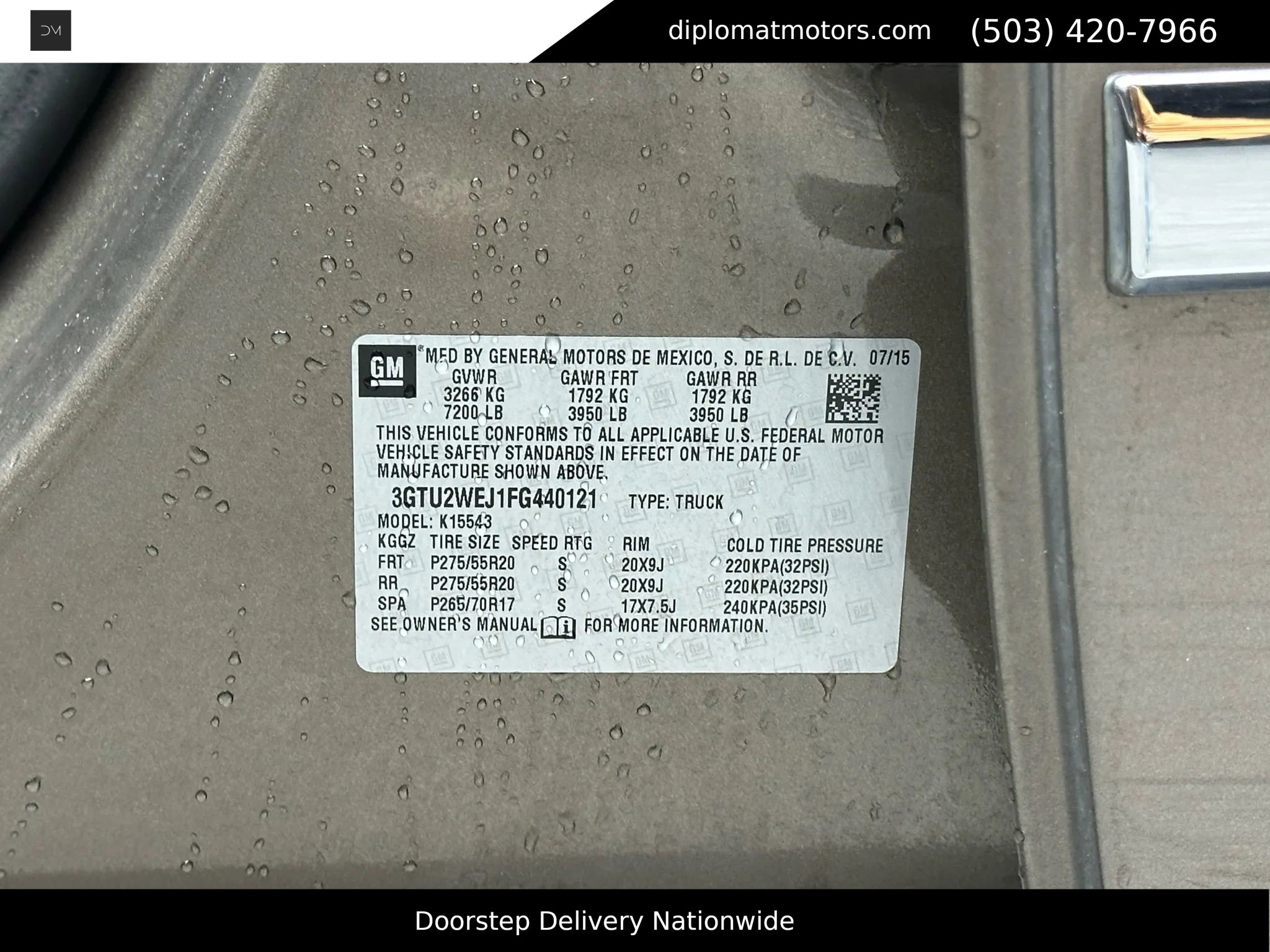 Used 2015 GMC Sierra 1500 Denali w/ Driver Alert Package image 52