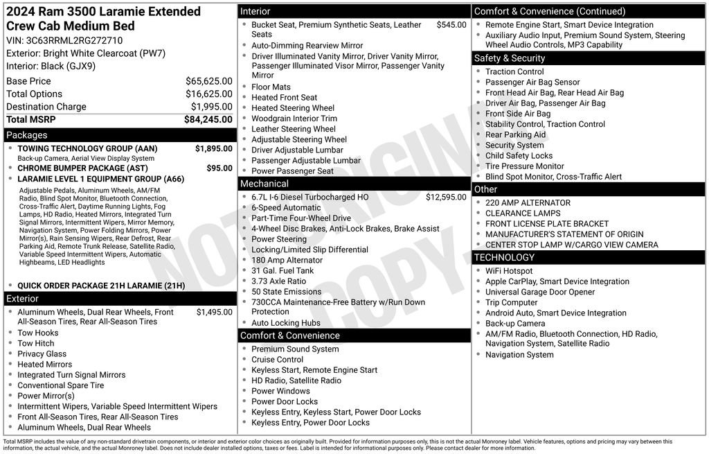 Used 2024 RAM 3500 Laramie w/ Towing Technology Group image 26