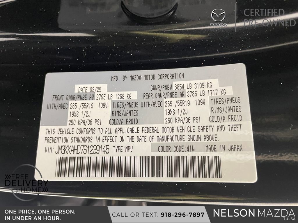 Certified 2025 MAZDA CX-90 3.3 Turbo w/ Select Package image 56