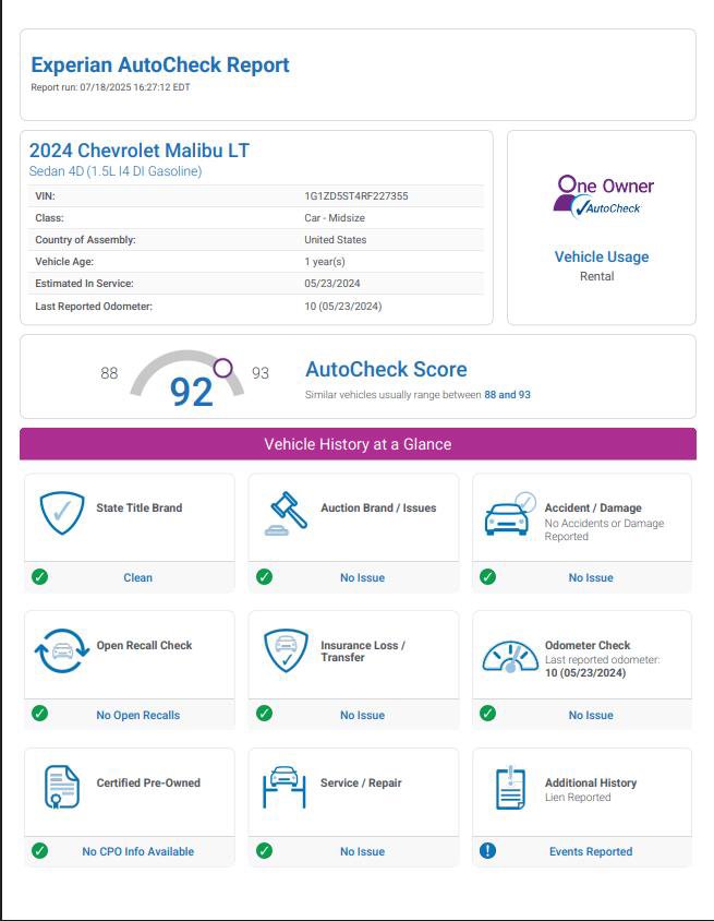 Used 2024 Chevrolet Malibu LT image 36