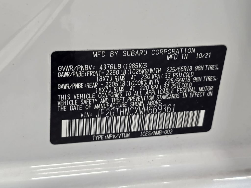 Used 2021 Subaru Crosstrek 2.5i Limited w/ Moonroof Package 2 AWD/4WD image 33