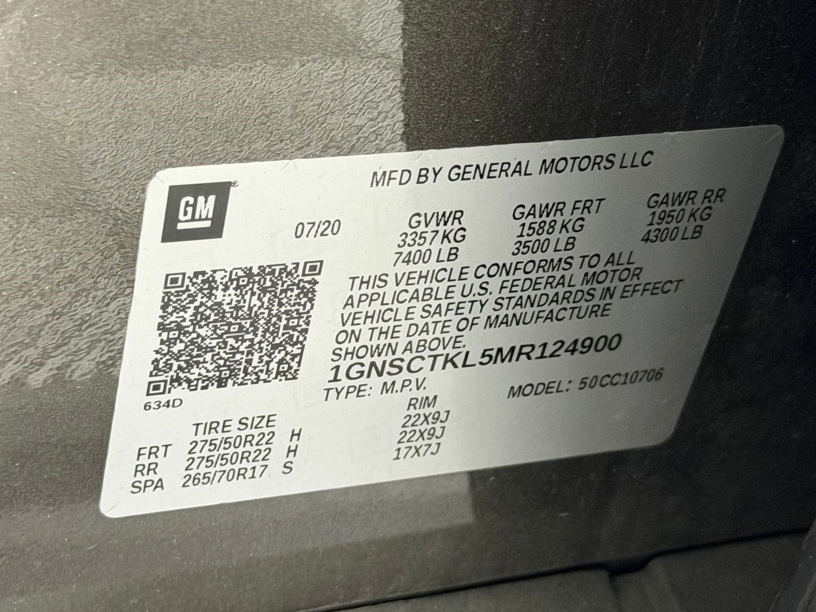 Used 2021 Chevrolet Tahoe High Country w/ Premium Package image 19