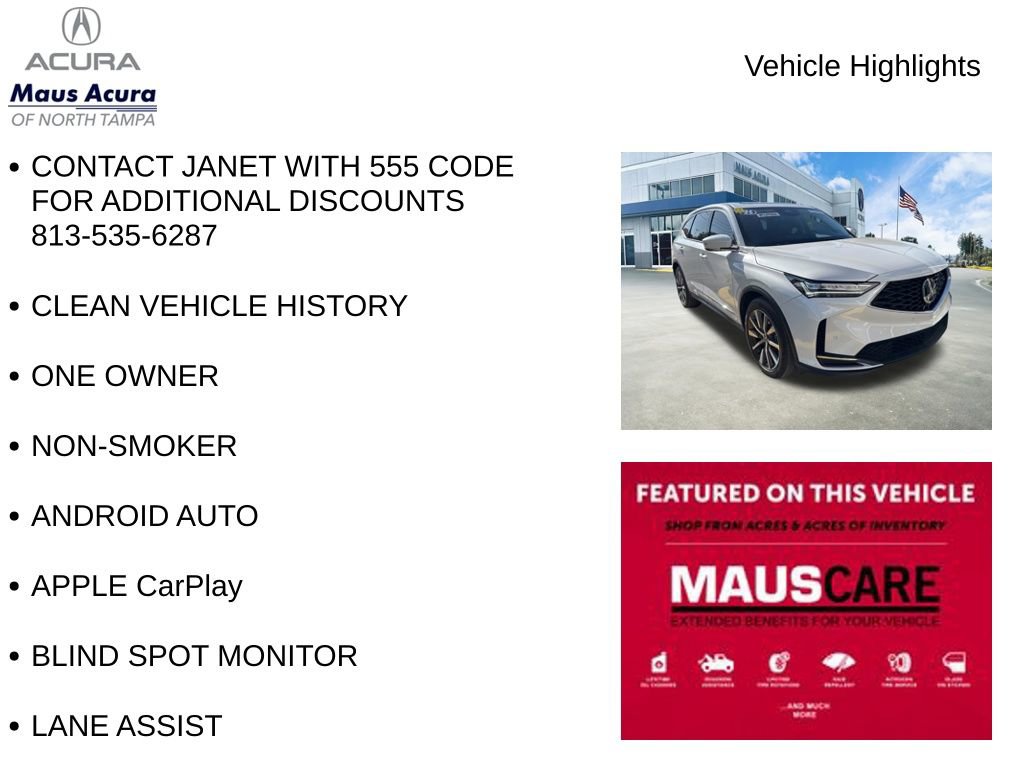 Used 2025 Acura MDX w/ Technology Package image 8