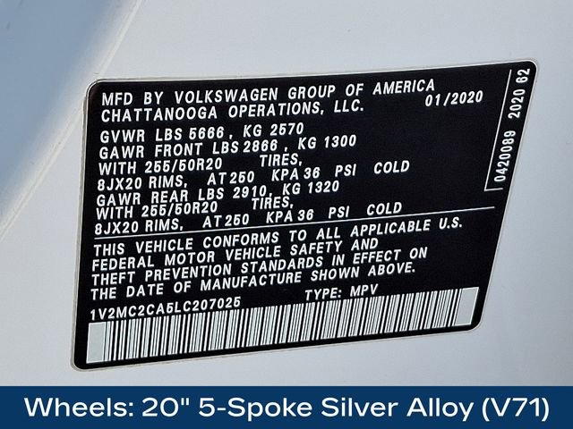 Used 2020 Volkswagen Atlas Cross Sport SEL AWD/4WD image 29