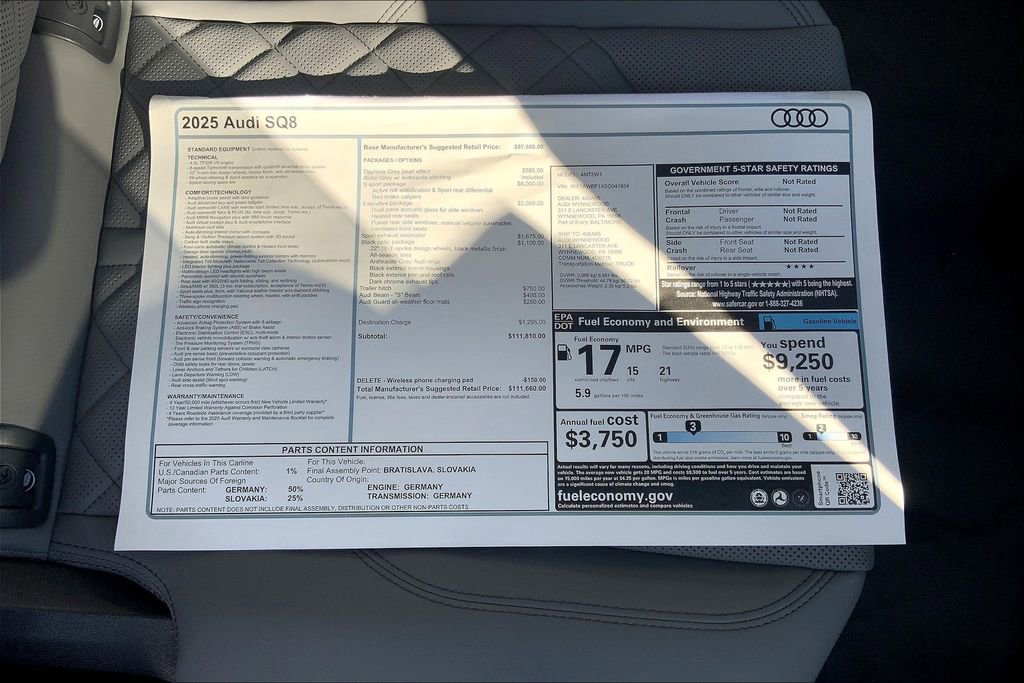 New 2025 Audi SQ8 Premium Plus image 18