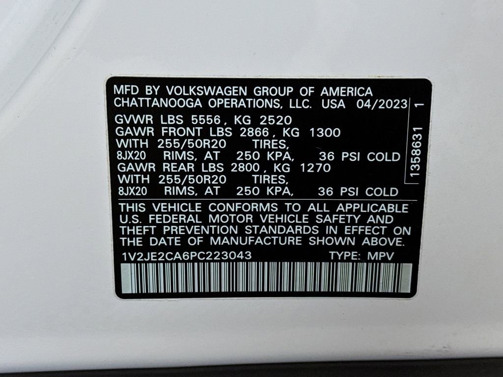 Used 2023 Volkswagen Atlas Cross Sport SE w/ Panoramic Sunroof Package image 34