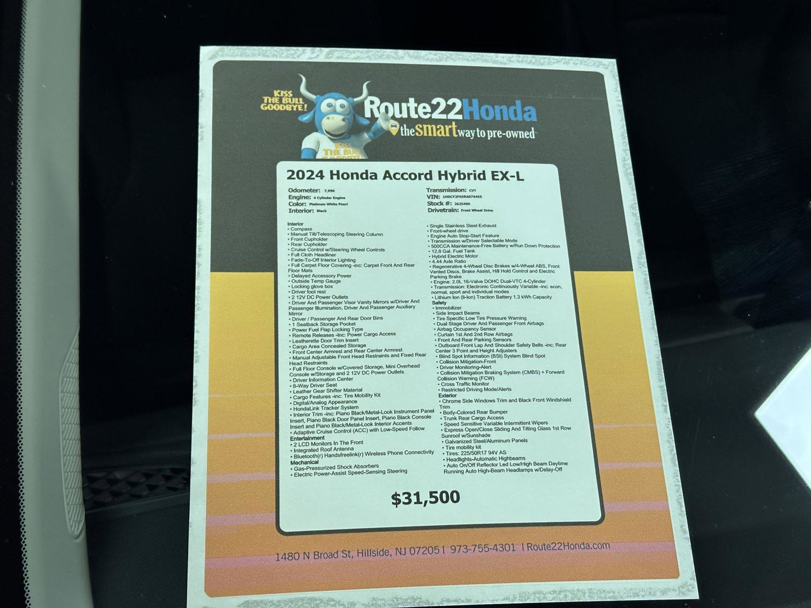 Certified 2024 Honda Accord EX-L image 39