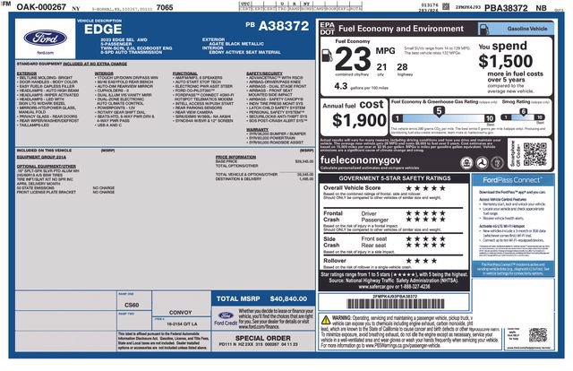 Used 2023 Ford Edge SEL AWD/4WD image 22