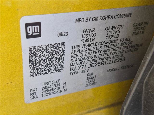 Used 2024 Chevrolet Trax RS w/ Sunroof Package FWD image 22