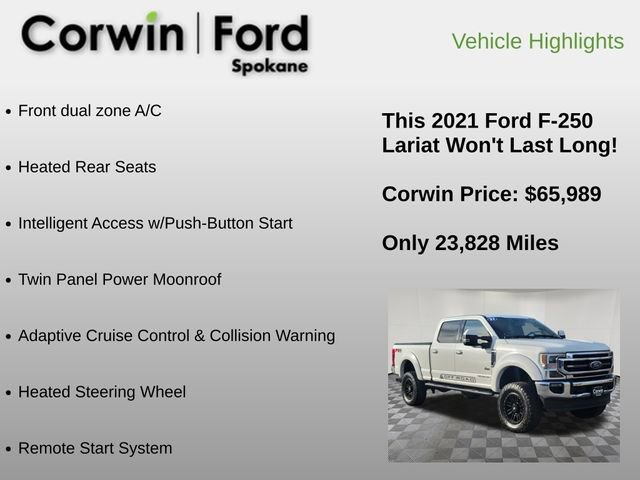 Used 2021 Ford F250 Lariat w/ Lariat Ultimate Package image 24