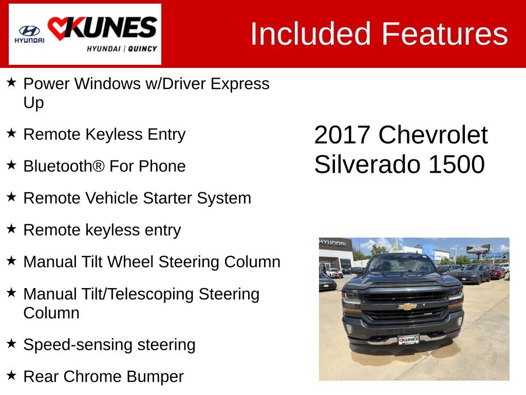 Used 2017 Chevrolet Silverado 1500 LT w/ All Star Edition AWD/4WD image 3