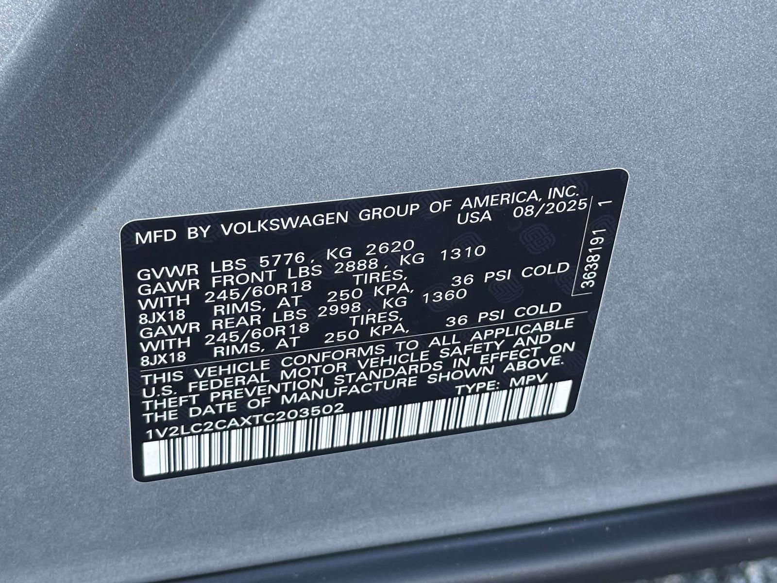 New 2026 Volkswagen Atlas Cross Sport SE image 16