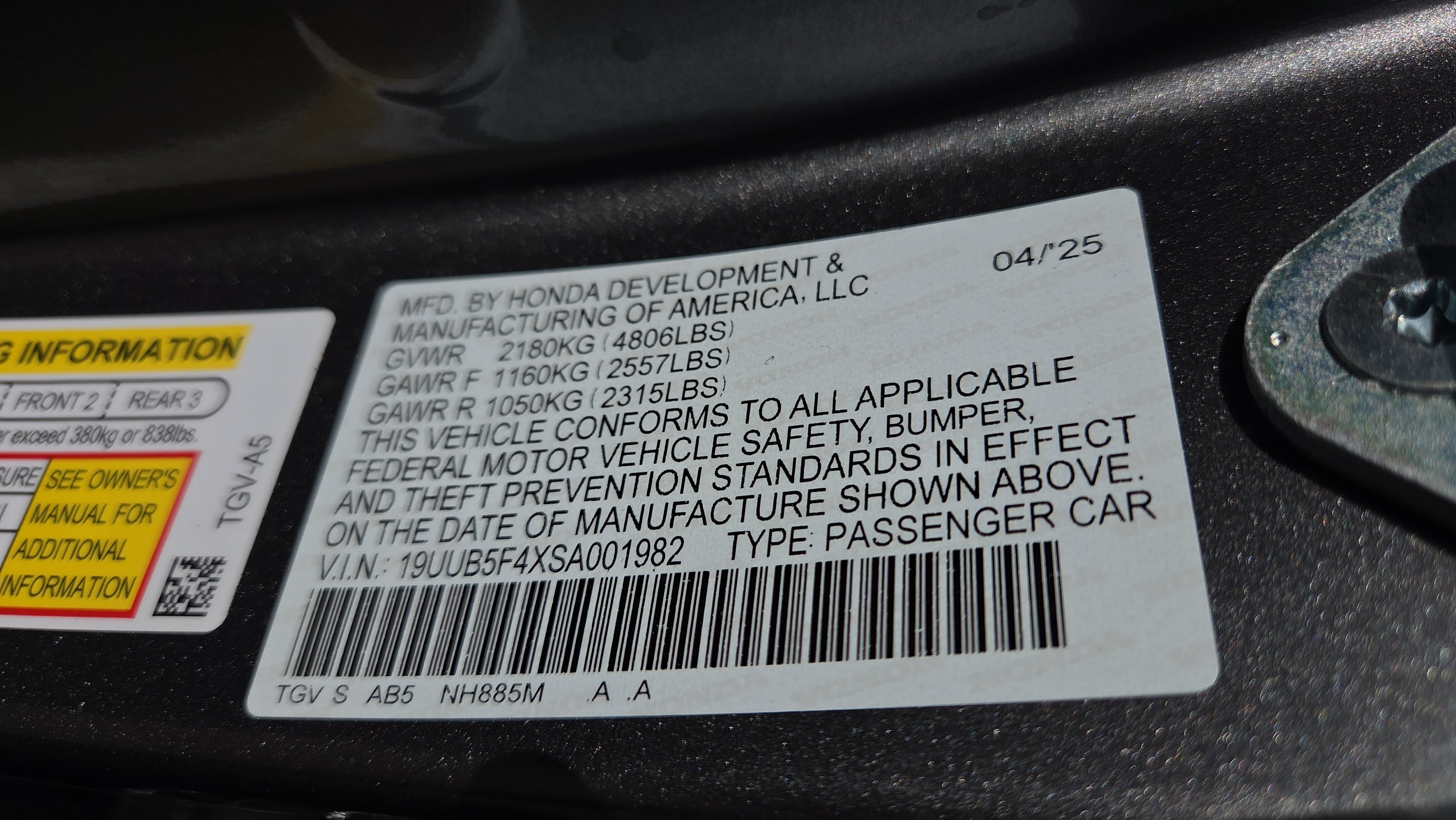 Certified 2025 Acura TLX w/Technology Package image 19