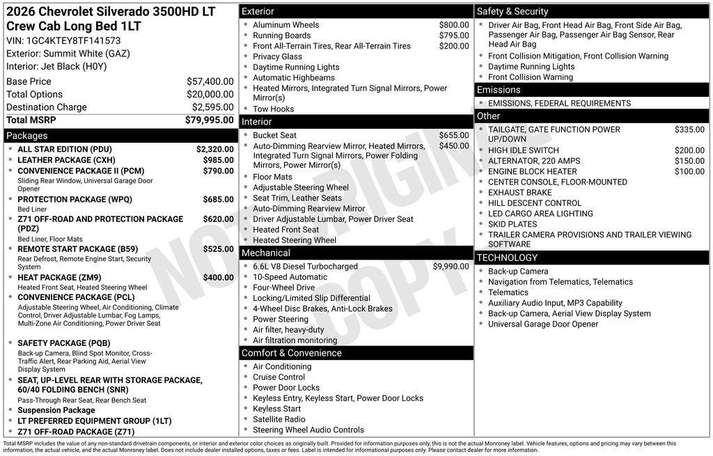 New 2026 Chevrolet Silverado 3500 LT w/ All Star Edition image 4