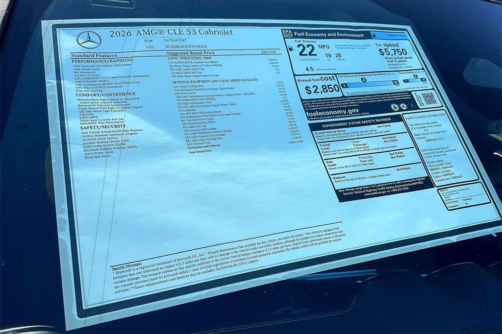 New 2026 Mercedes-Benz CLE 53 AMG 4MATIC Cabriolet image 12