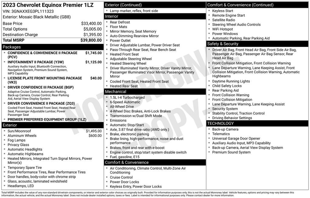 Used 2023 Chevrolet Equinox Premier image 8