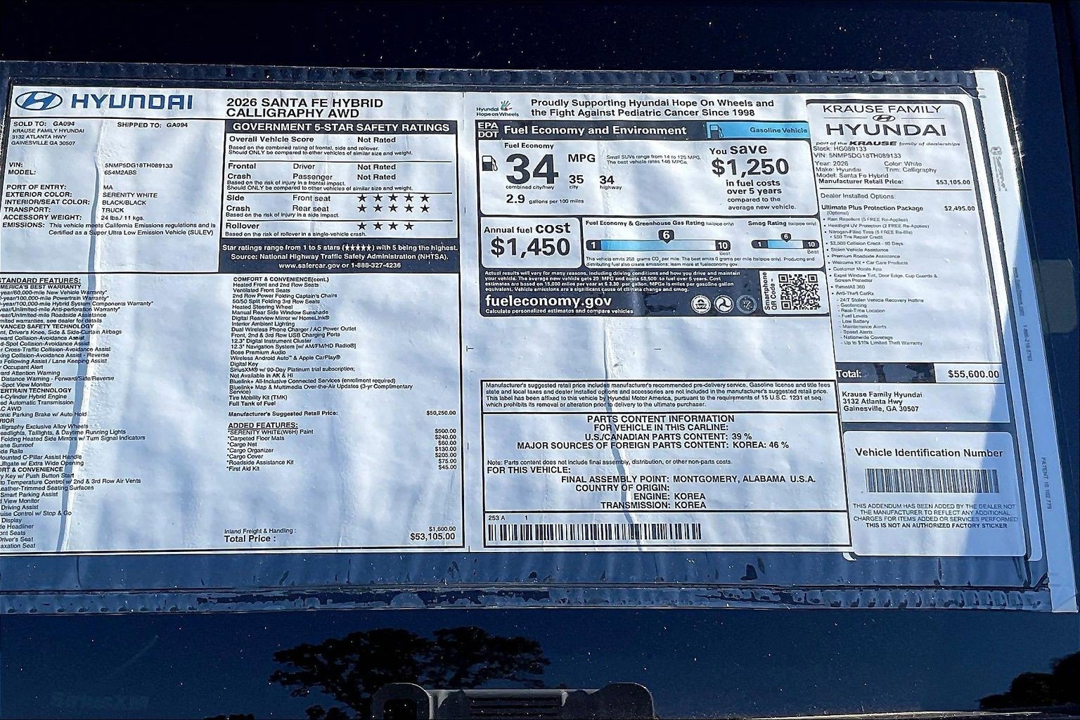 New 2026 Hyundai Santa Fe Calligraphy image 14