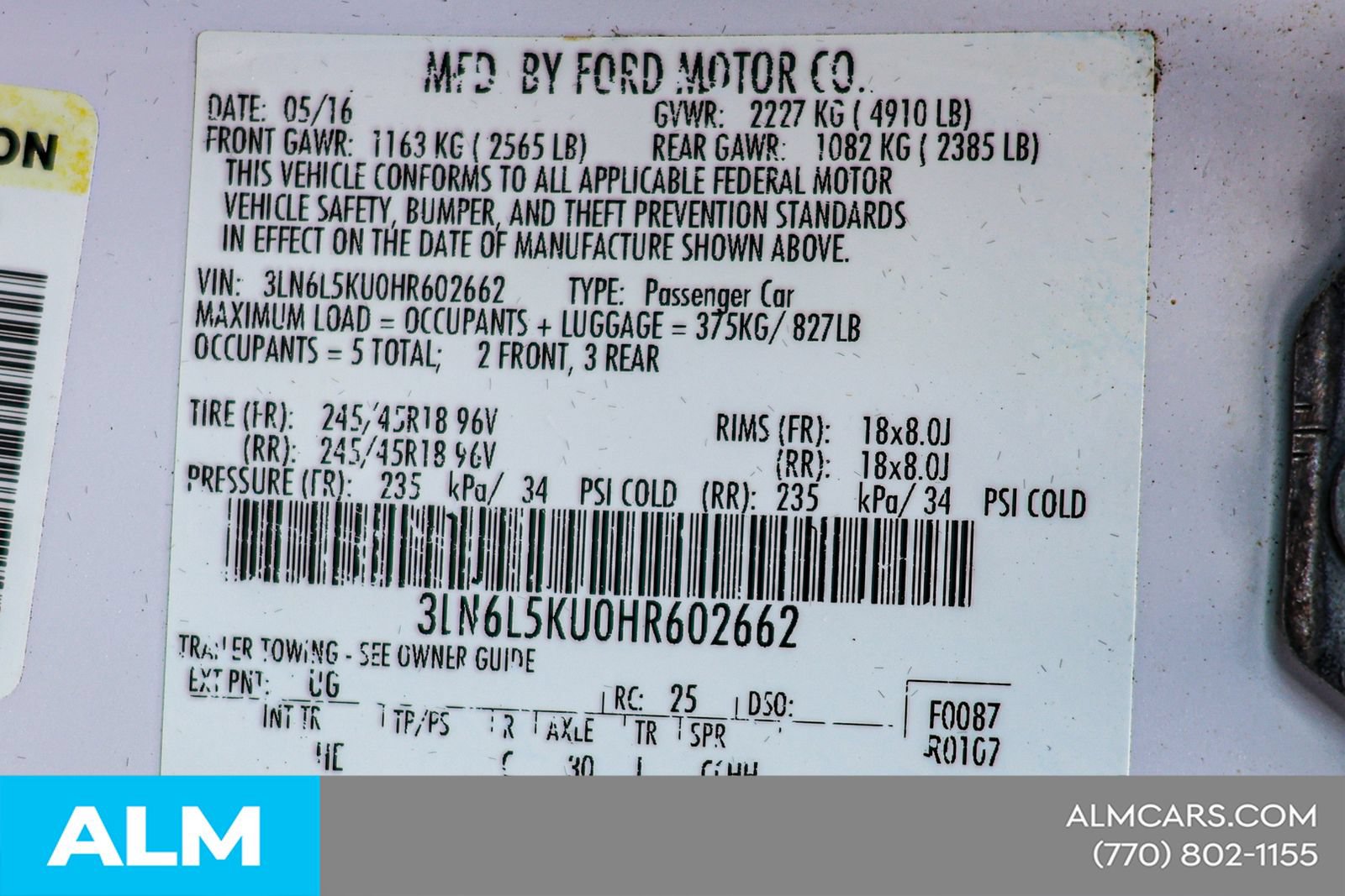 Used 2017 Lincoln MKZ Premiere FWD image 45